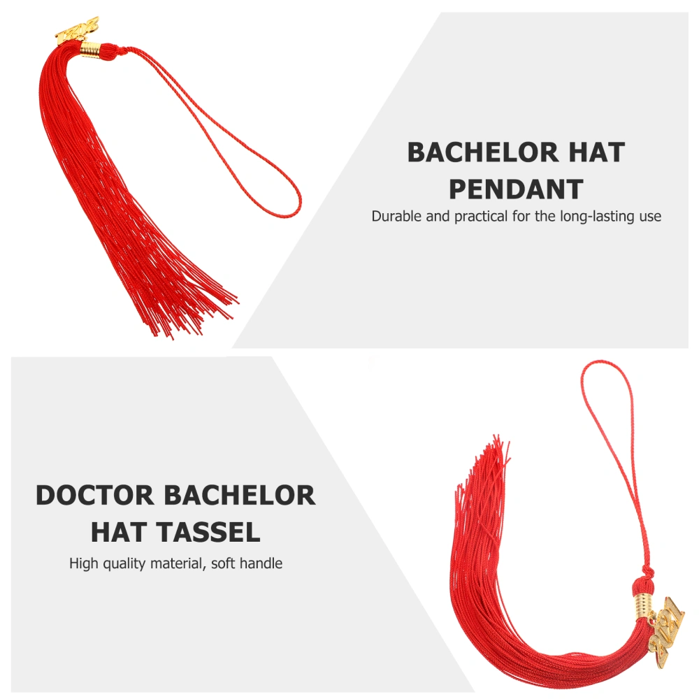 5pcs 40cm 2020 Doctor Bachelor Hat Tassel Pendant Graduation Supplies