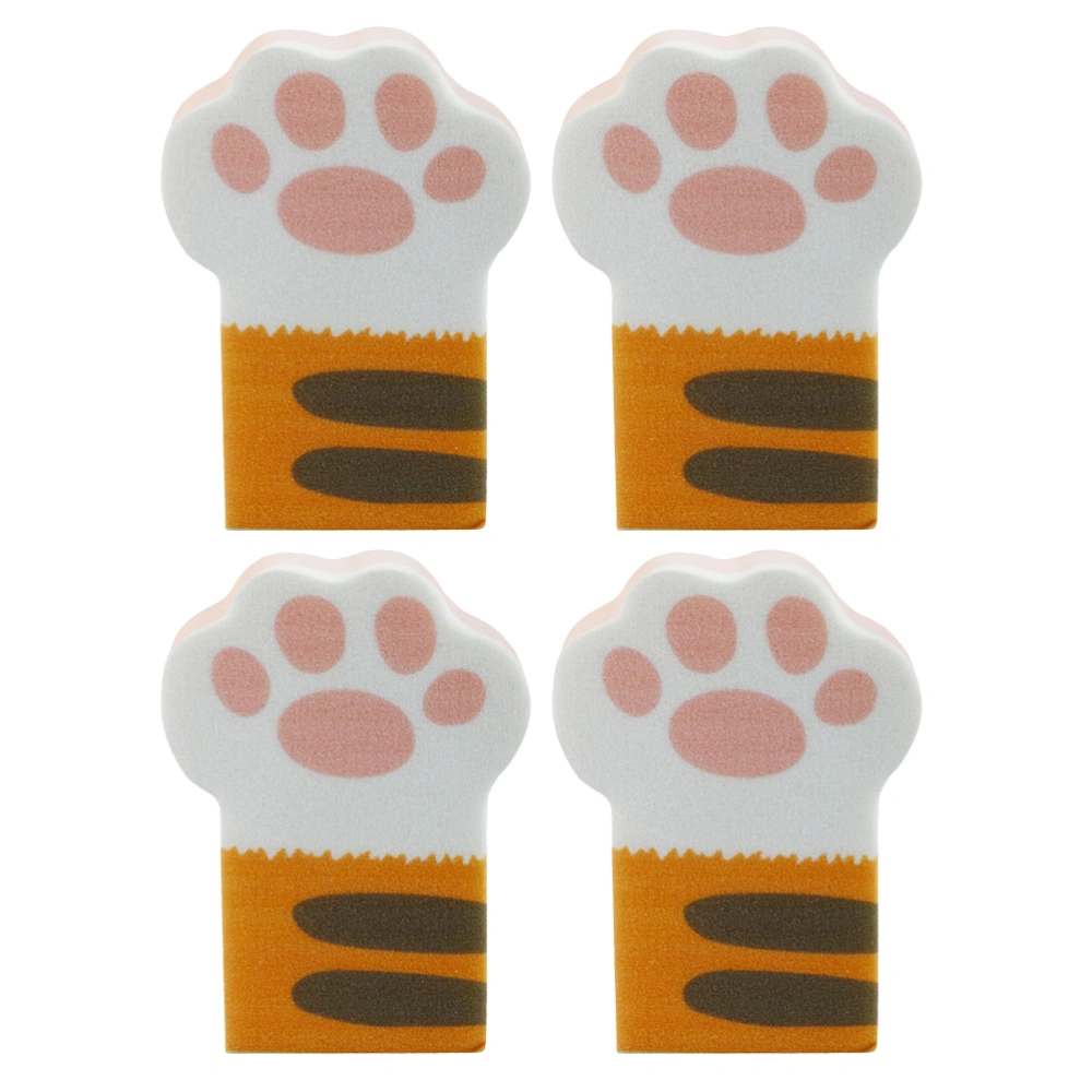 4pcs Cartoon Powder Puff Cat Claw Makeup Puffs Wet and Dry Use Makeup Sponge