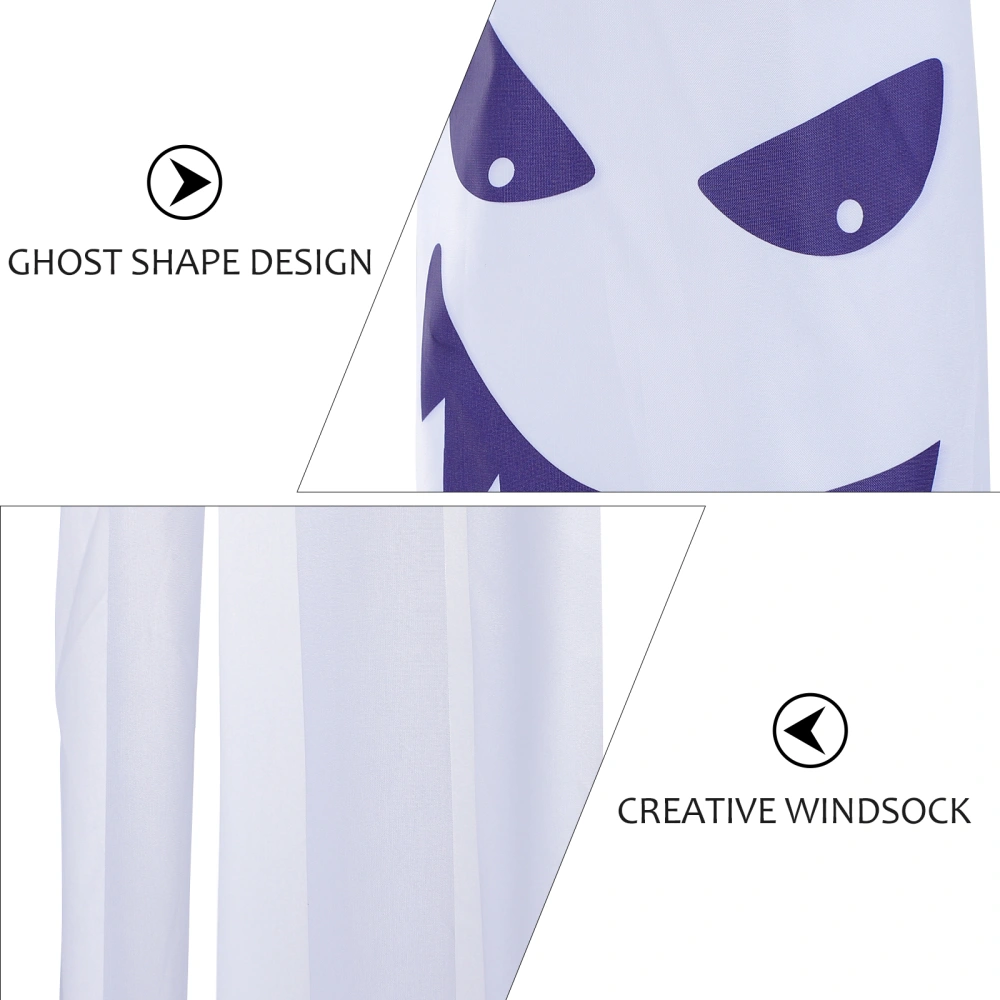 1pc Creative Luminous Ghost Windsock Halloween Pendant Creative Festival Decor