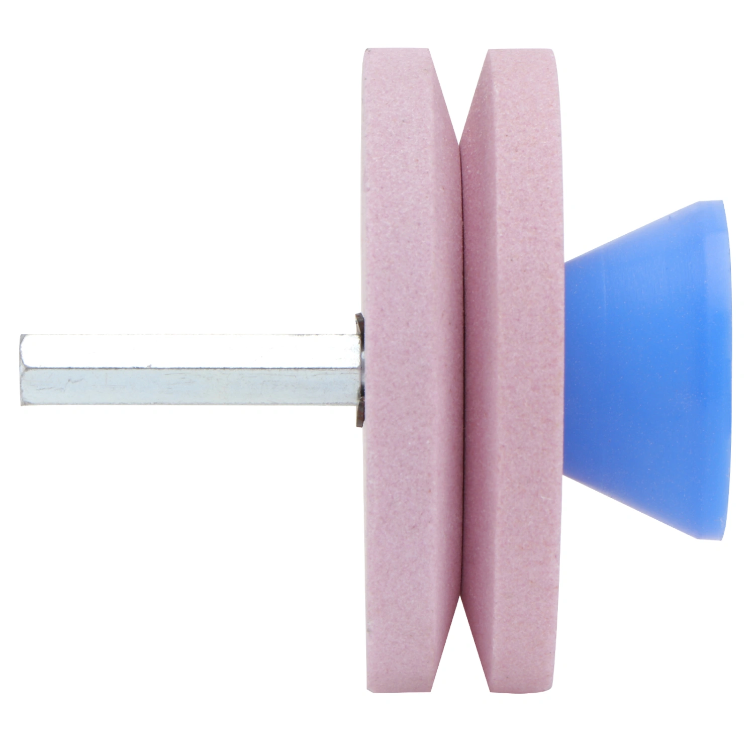 Double Layer Grinding Drill Sharpener Lawnmower Faster Rotary Drill Sharpener Grinding Tool Garden Lawn Mower Parts (Pink)