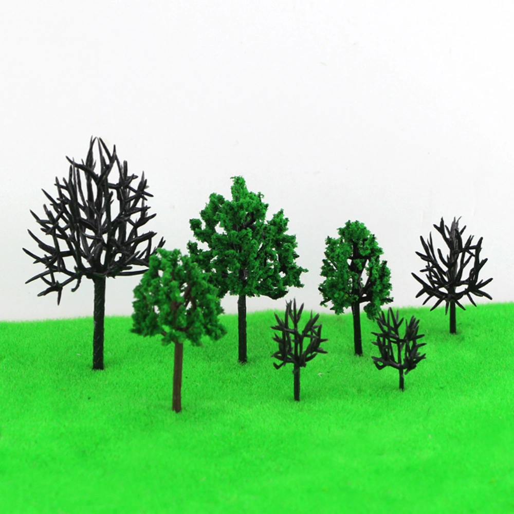 5pcs Model Trees DIY Street Railway Scenery Landscape Accessory Mini Tree Set Scenery Architectural Landscape Model Trees (Trunk 7cm, 8cm, 9cm, 11cm, 14cm Each One)