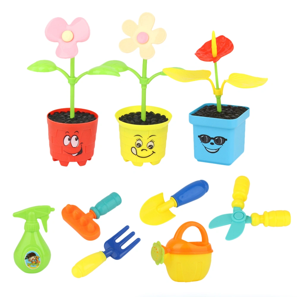 9pcs One Set Educational Gardening Tools Funny Watering Flower Toys Creative Plaything for Kids