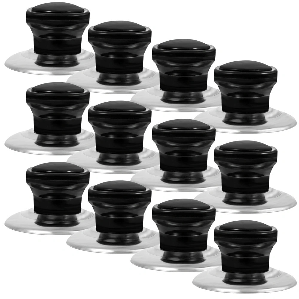 12pcs Cookware Lid Knobs Heat-resistant Pan Lid Handle Plastic Pot Lid Handle for Kitchen