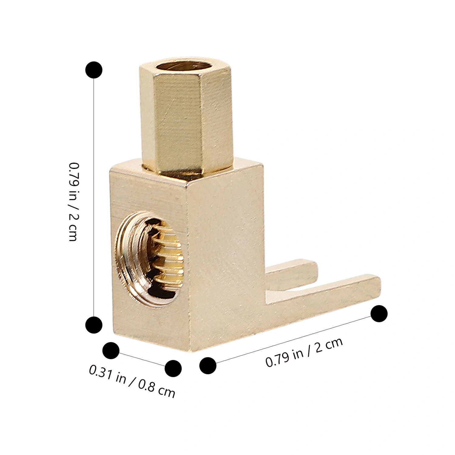 2pcs Right Angle Banana Plugs Speaker Connectors 90 Degree L Shape Audio Speaker Connectors