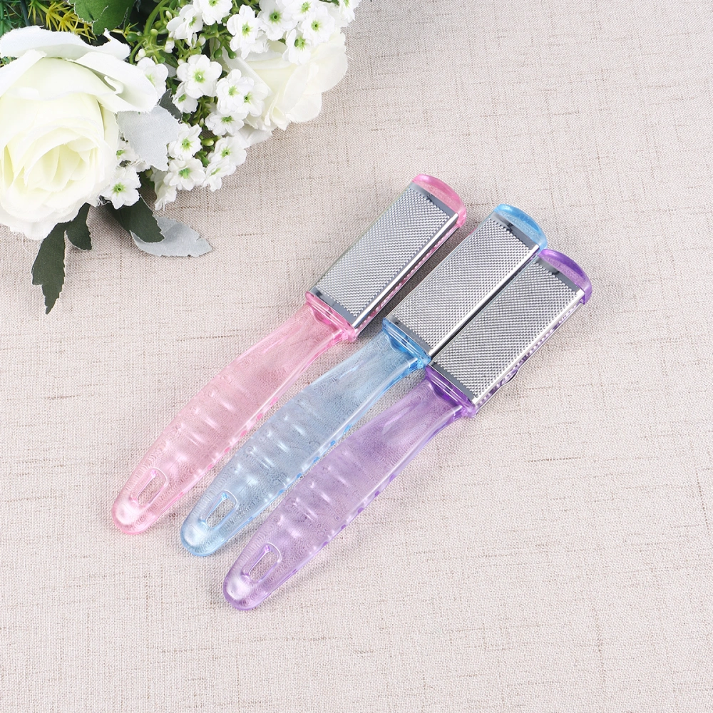 1pc Callus Remover Double-Sided Exfoliating Scrub Remover for Man Woman Male Female (Random Color)