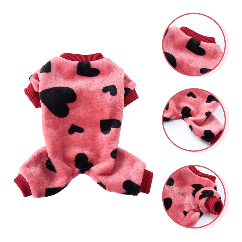 Pet Home Warm Pajama Cold-proof Pet Clothing Winter Dog Clothes Pet Pajama