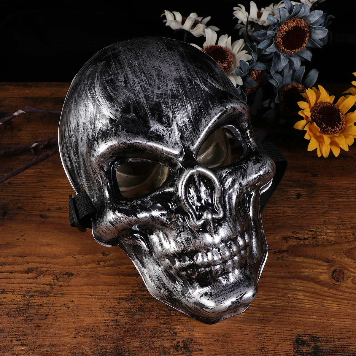 Scary Halloween Mask Ghost Head Full Face Mask Toothy Skeleton Mask for Costume Cosplay