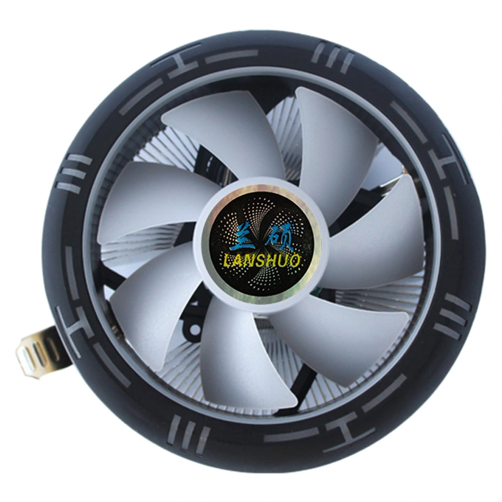 1pc CPU Cooling Fan Aluminum Silent Light CPU Cooler CPU Radiator for Computer