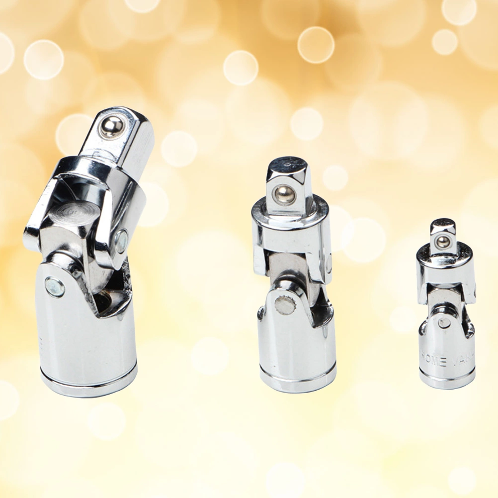 3pcs Socket Wrench Kit Accessories Crank Wrench Automobile Repair Wrench Connector (1/4 3/8 1/2)