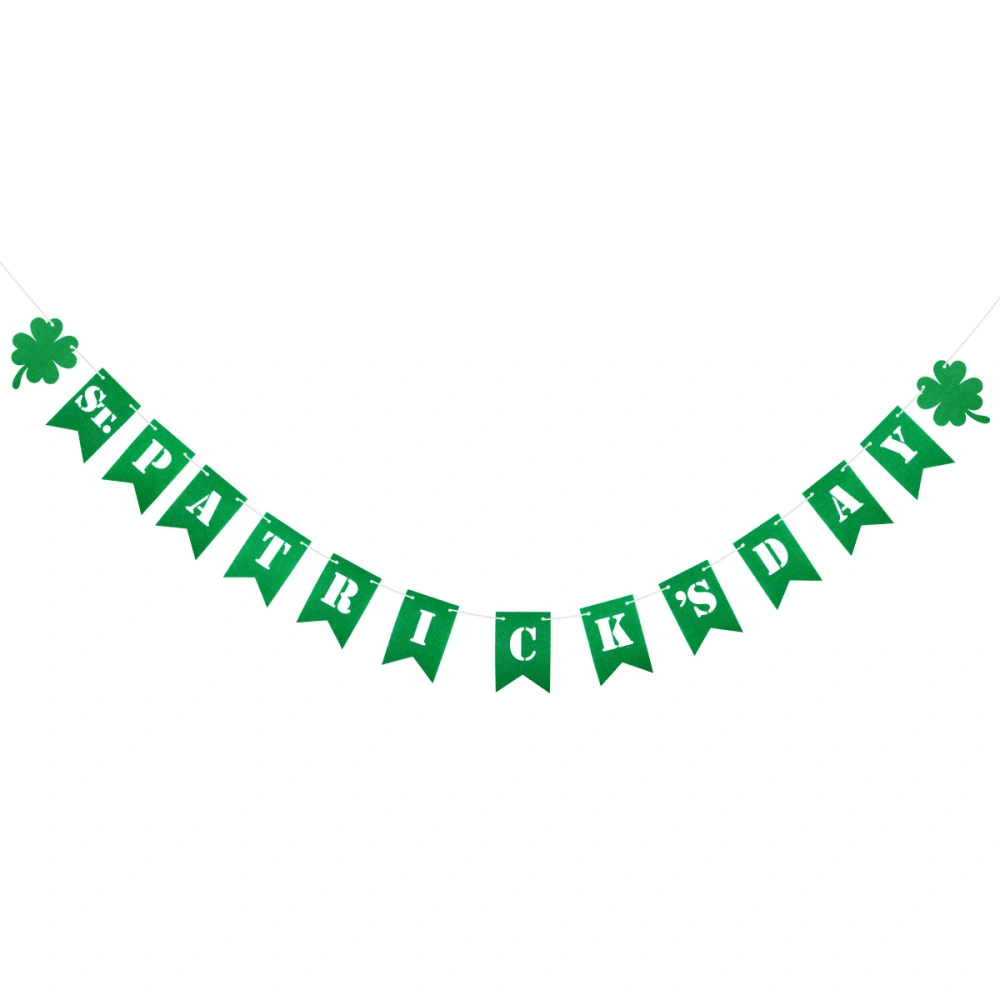 2 Meters ST. PATRICK'S DAY Shamrock Banners Clover Bunting Garland Flags For St. Patrick's Day Decorations St Paddy's Decor