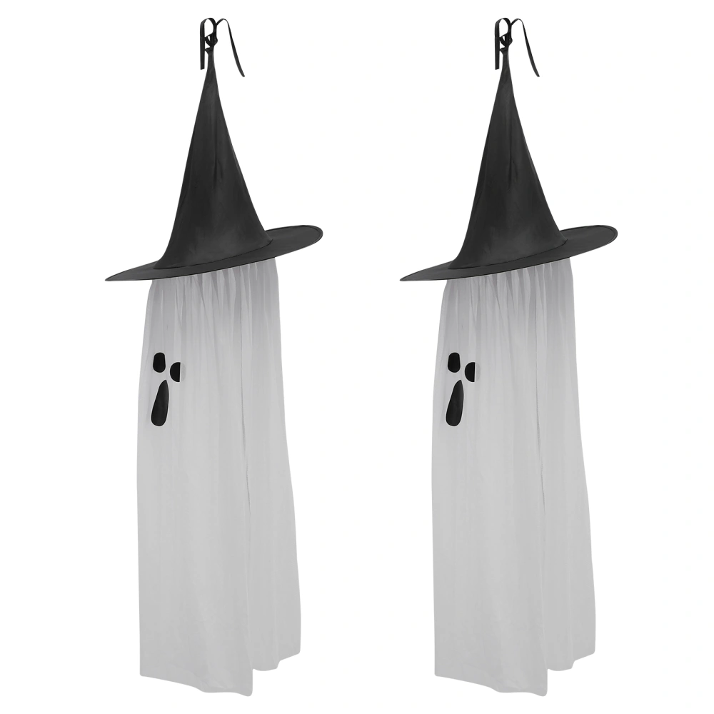 2pcs Halloween Decor Ghost Light Decor Hanging Ghost Light Party Favor Supply