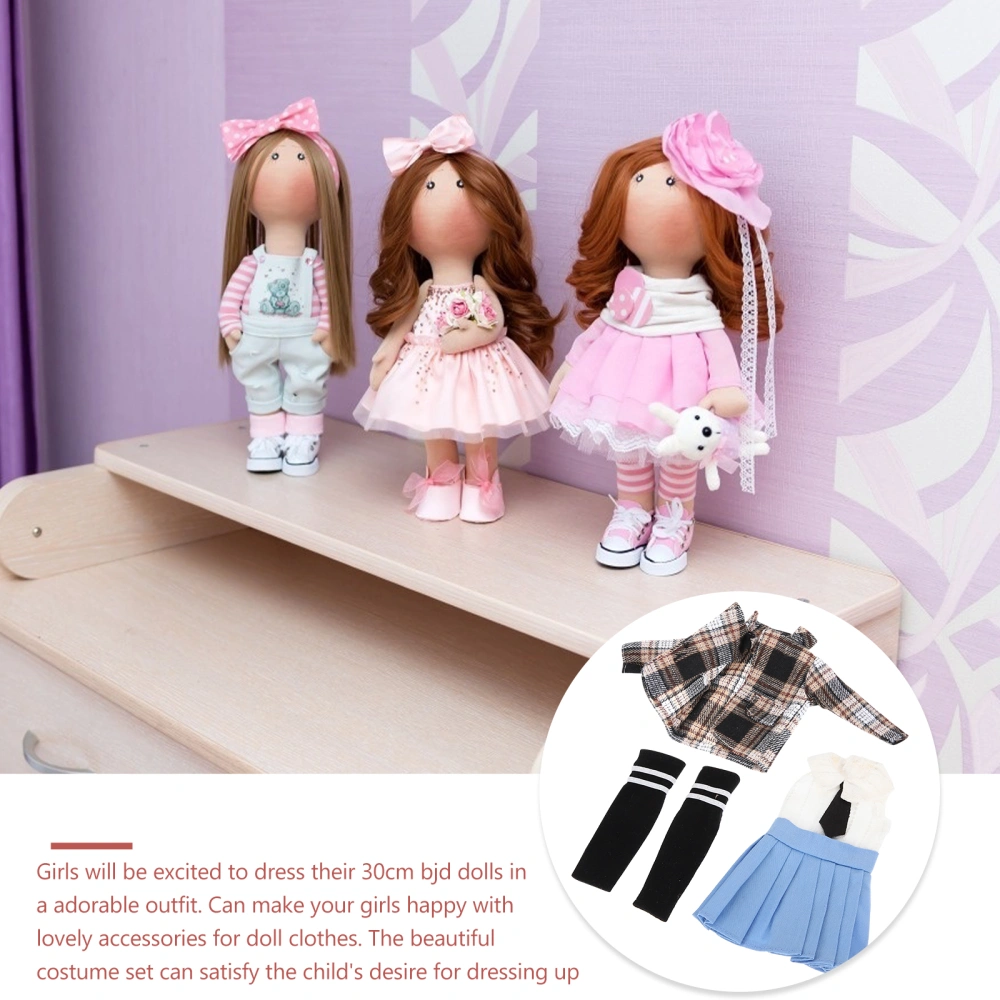 1 Set BJD Doll Clothes Doll Dress Up Clothing Accessories for 1/6 30 cm BJD Doll