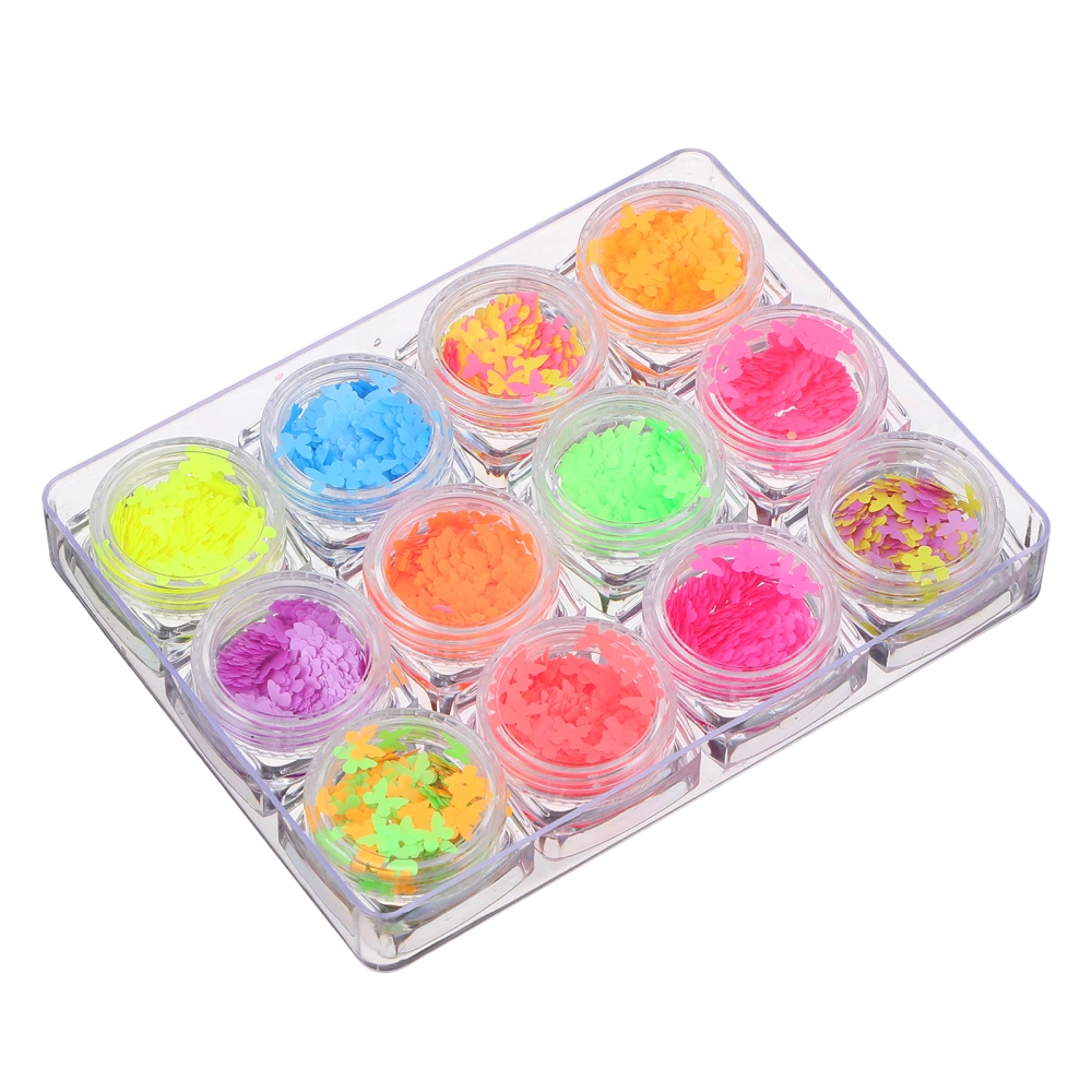 1 Box of Nail Art Glitter Sequin DIY Manicure Powder Paillette Nail Art Sticker