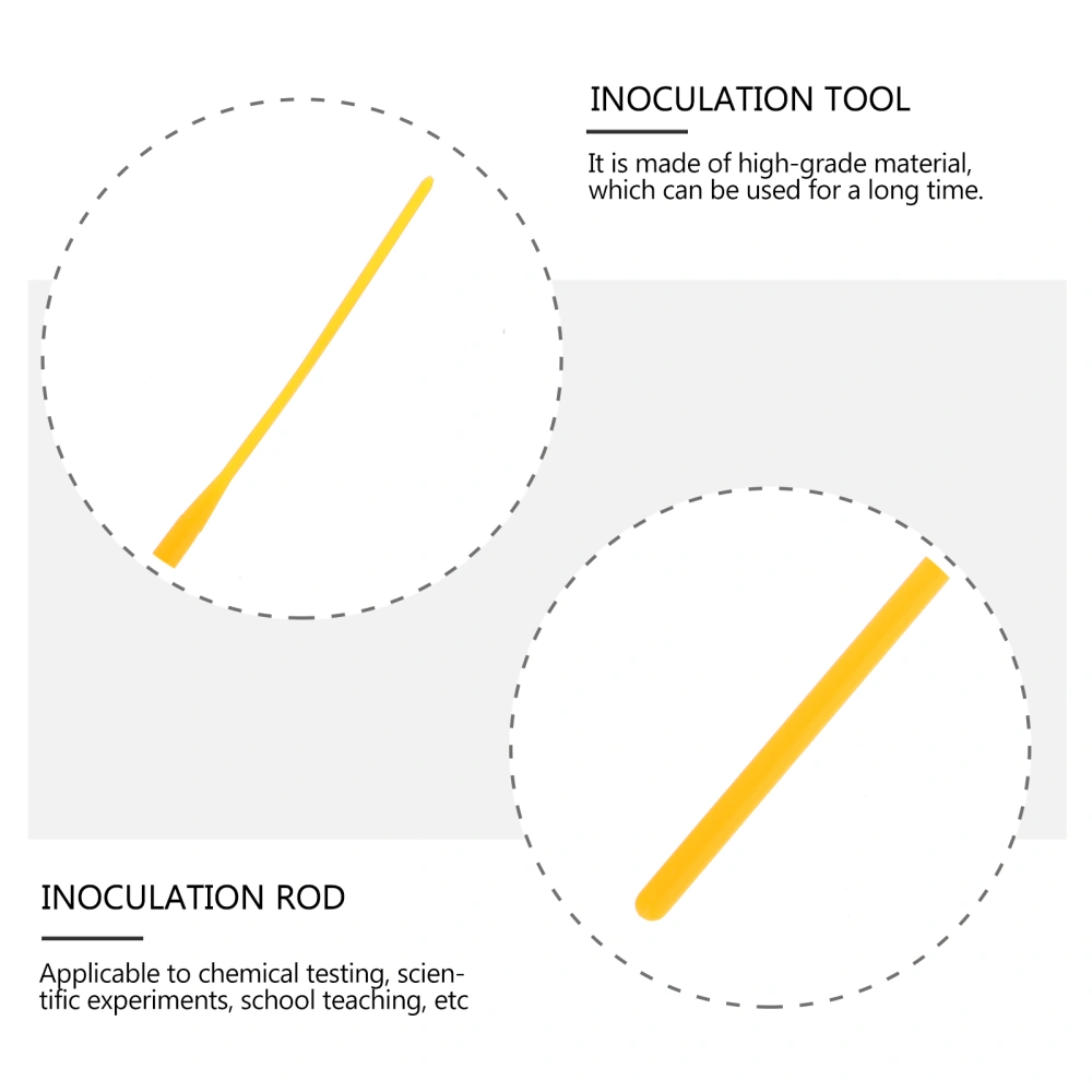 100pcs Laboratory Inoculation Sticks Experiment Inoculation Rods Inoculation Rings