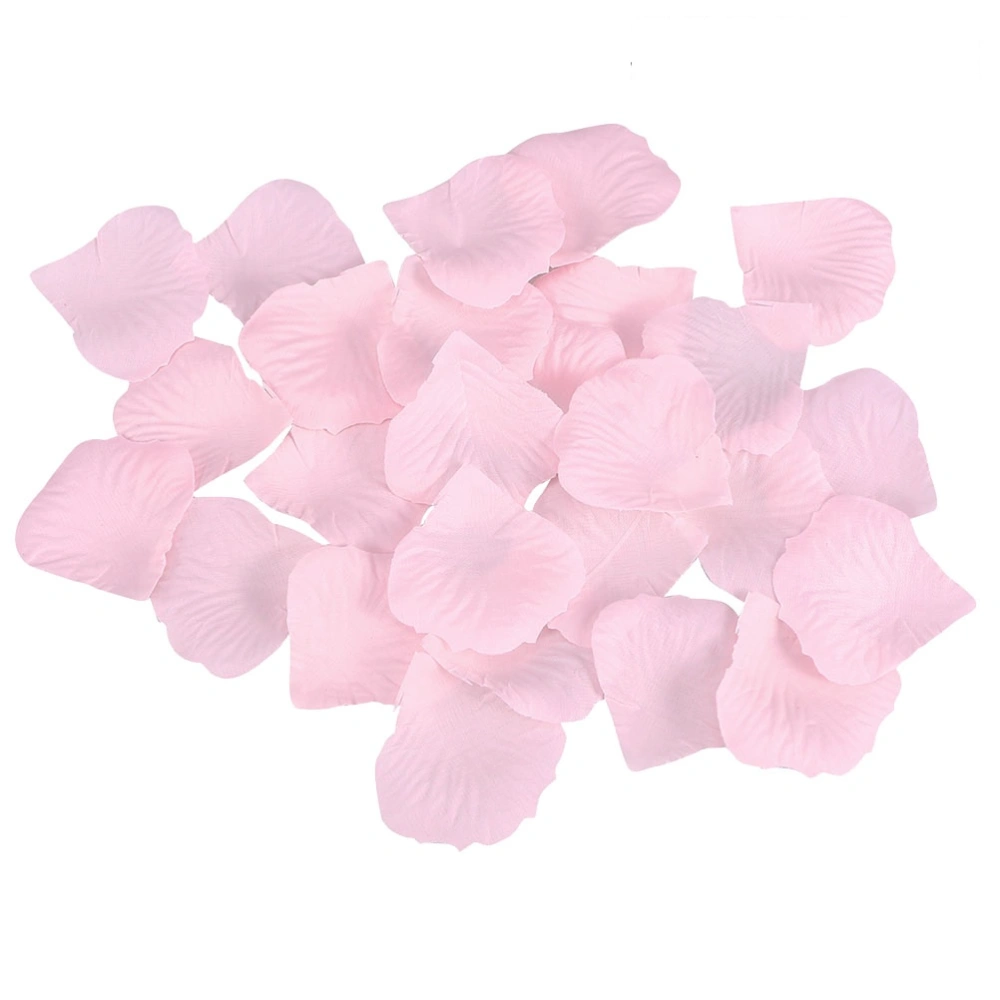 3000pcs Pink Simulate Petal Fabric Artificial Rose Flowers Petal Wedding Room Layout Supplies for Wedding Party Events Decoration (100pcs in 1 Pack)