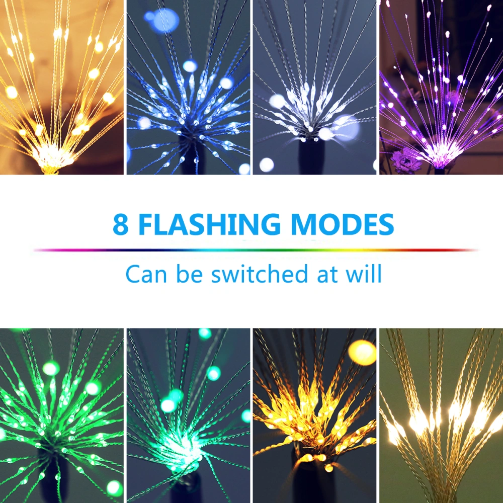 Dandelion LED Fireworks Lamp String Decor Light String Outdoor Courtyard Lamp