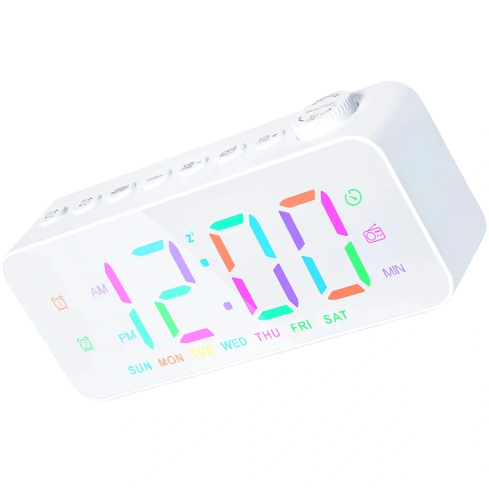 1 set of Digital Alarm Clock Bedroom Alarm Clock Large Screen Alarm Clock