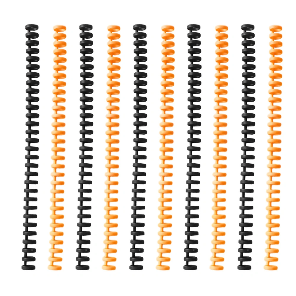 10Pcs Plastic Spiral Binding Coils Plastic Binder Rings DIY Spiral Binding Coils