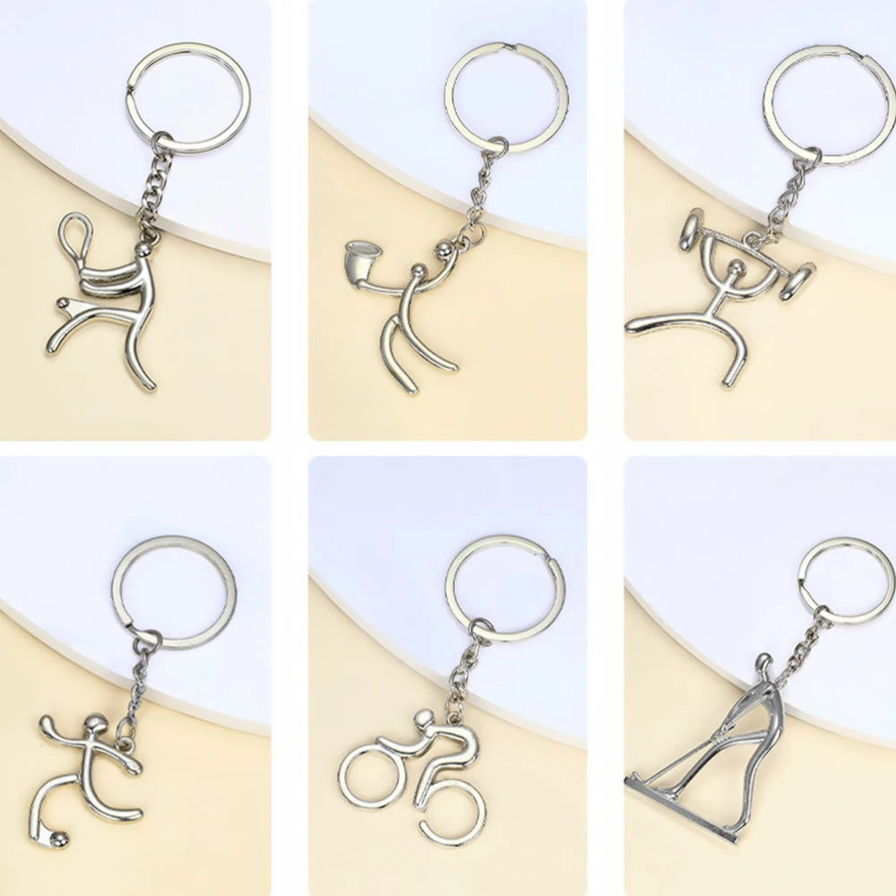 10Pcs Sports Key Charms Unique Key Holders Beautiful Key Decors for Men Women