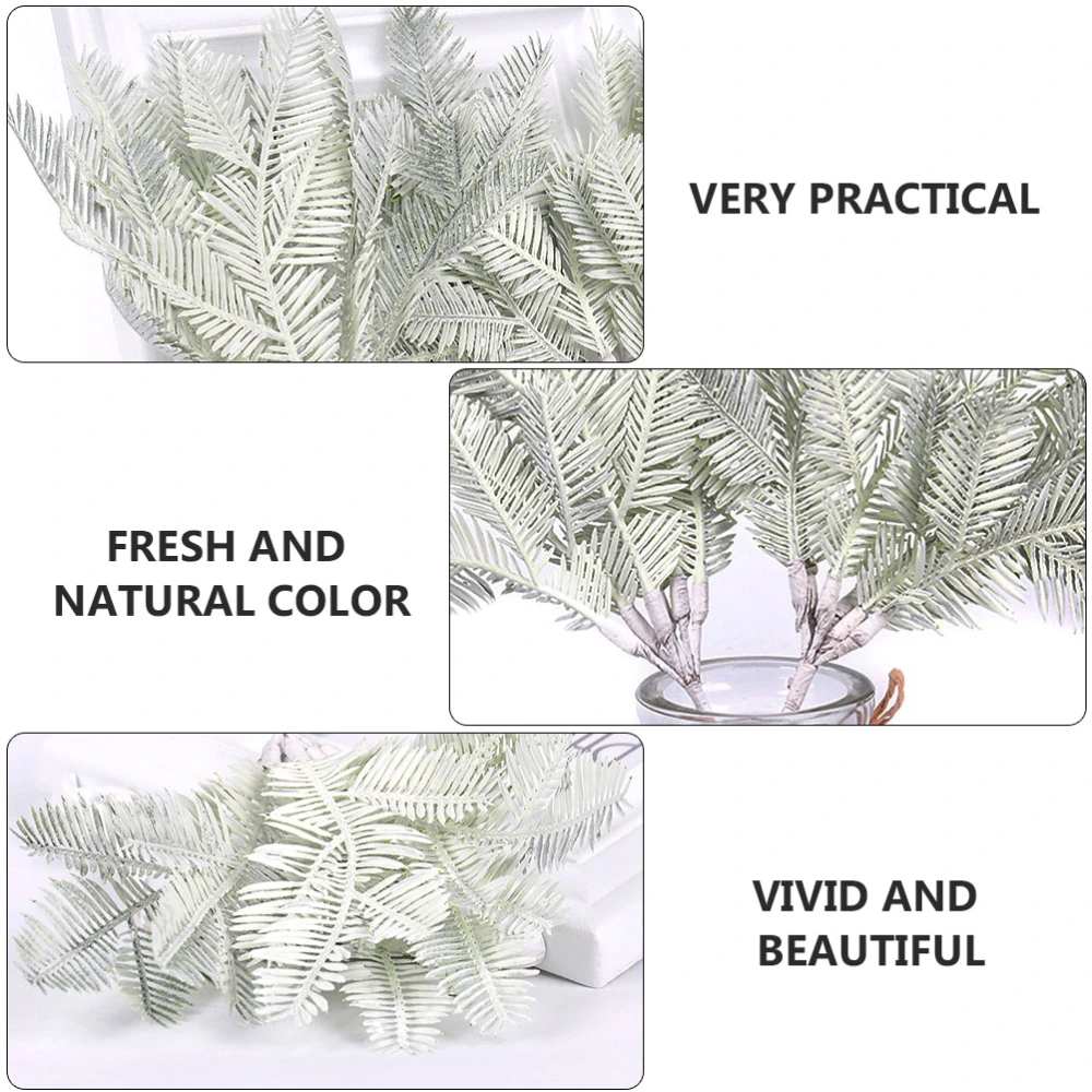 4pcs Artificial Leaves DIY Bonsai Materials Decorative Flower Decor Plant Decor