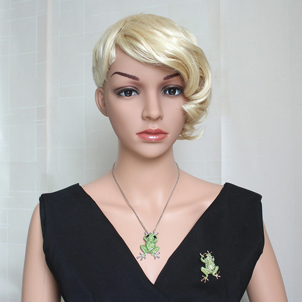 Fashion Pendants Necklace Crystal Necklace Brooch Women Jewelry (Gold)