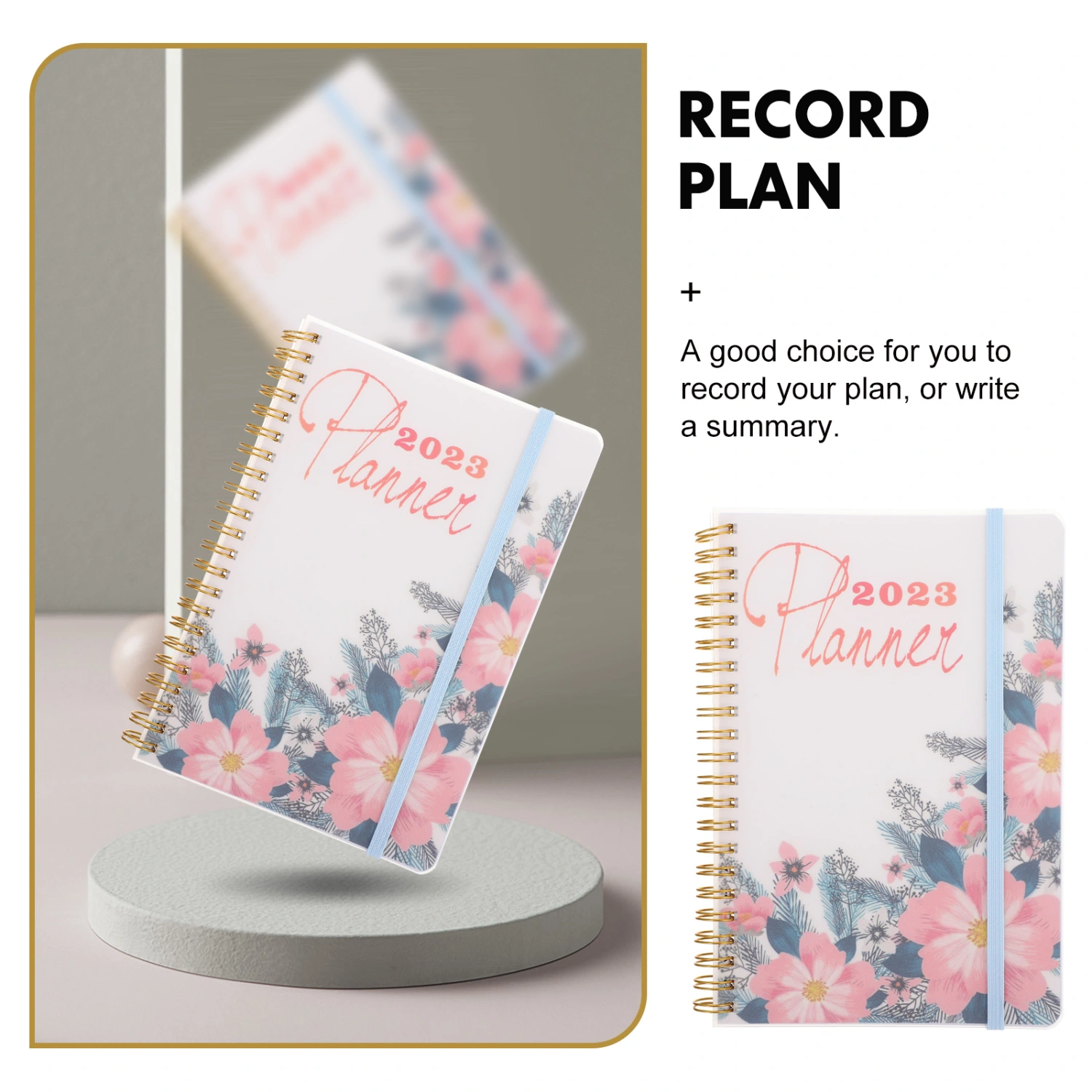 English Daily Planner Schedule Planning Book Thickened Spiral Notepad for Home
