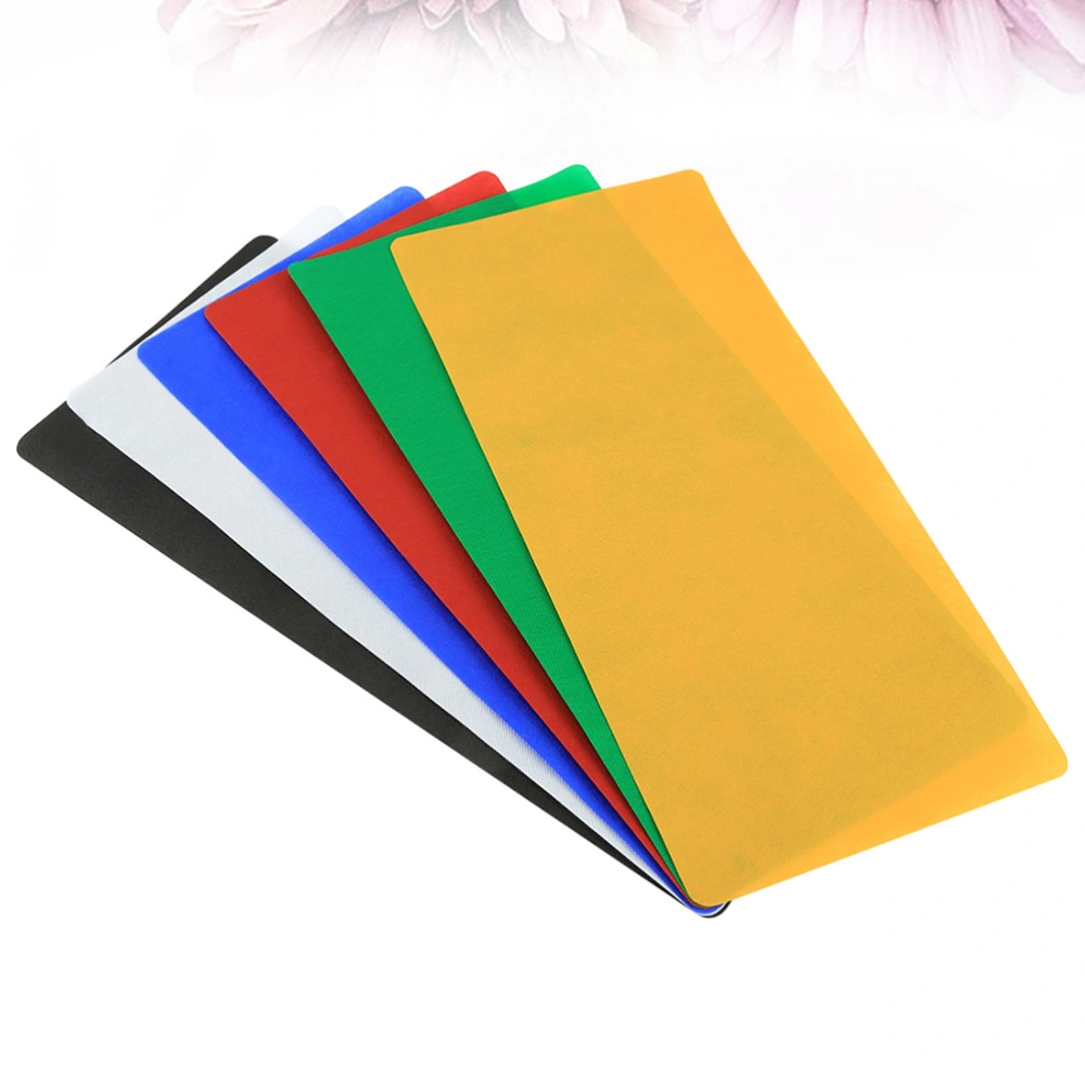 6pcs Photographic Background Cloth Colored Background Plates Photography Backdrop Foldable Background Cloth