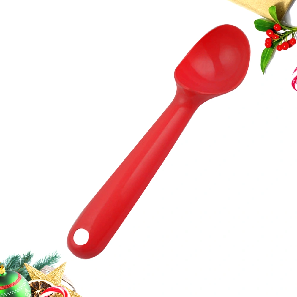 Aluminum Alloy Ice Cream Scoop Spoon Ice Cream Digging Spoon for Home Cafe Restaurant (Rosy)