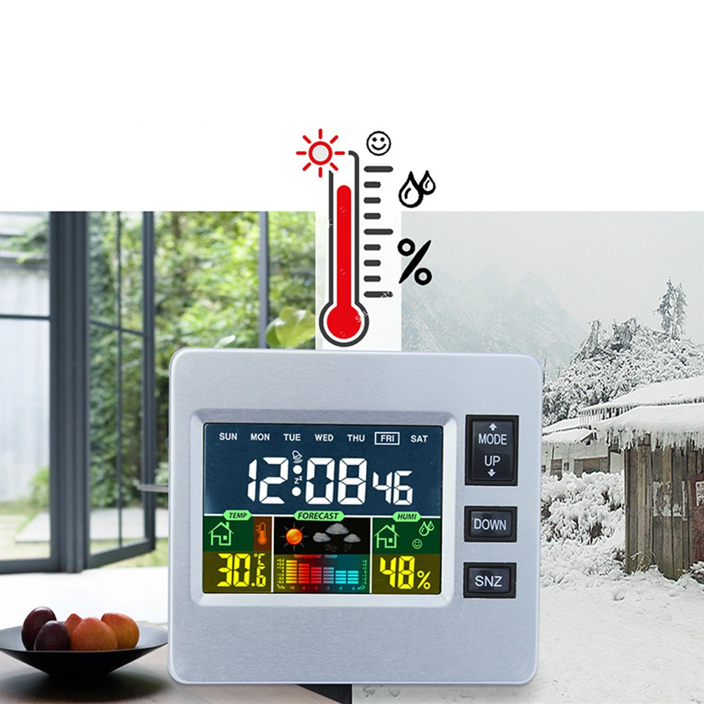 Digital Night Lights LED Desk Alarm Clock Luminous Clock Display Calendar Temperature