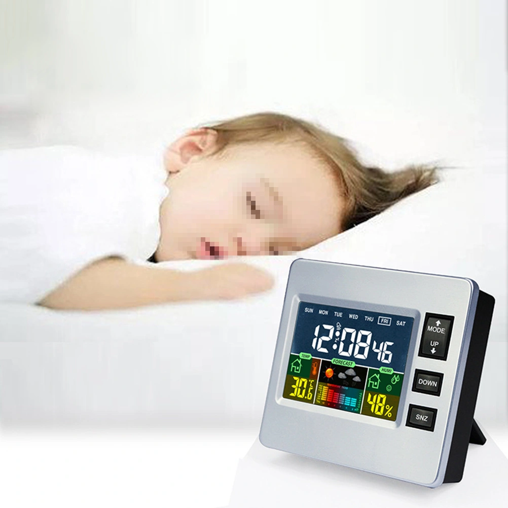 Digital Night Lights LED Desk Alarm Clock Luminous Clock Display Calendar Temperature