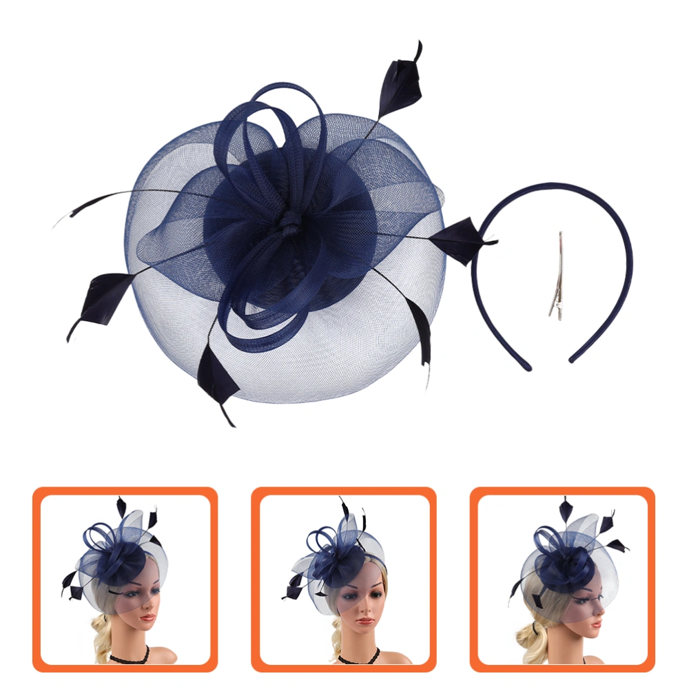 Gauze Fascinator Hat Tea Party Headband Hat Women Headband for Wedding Banquet