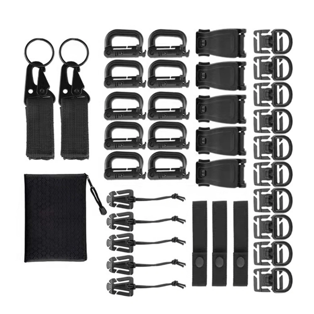 1 Set of Professional Molle Straps Multi-function Hanging Buckles Convenient Tactical Straps