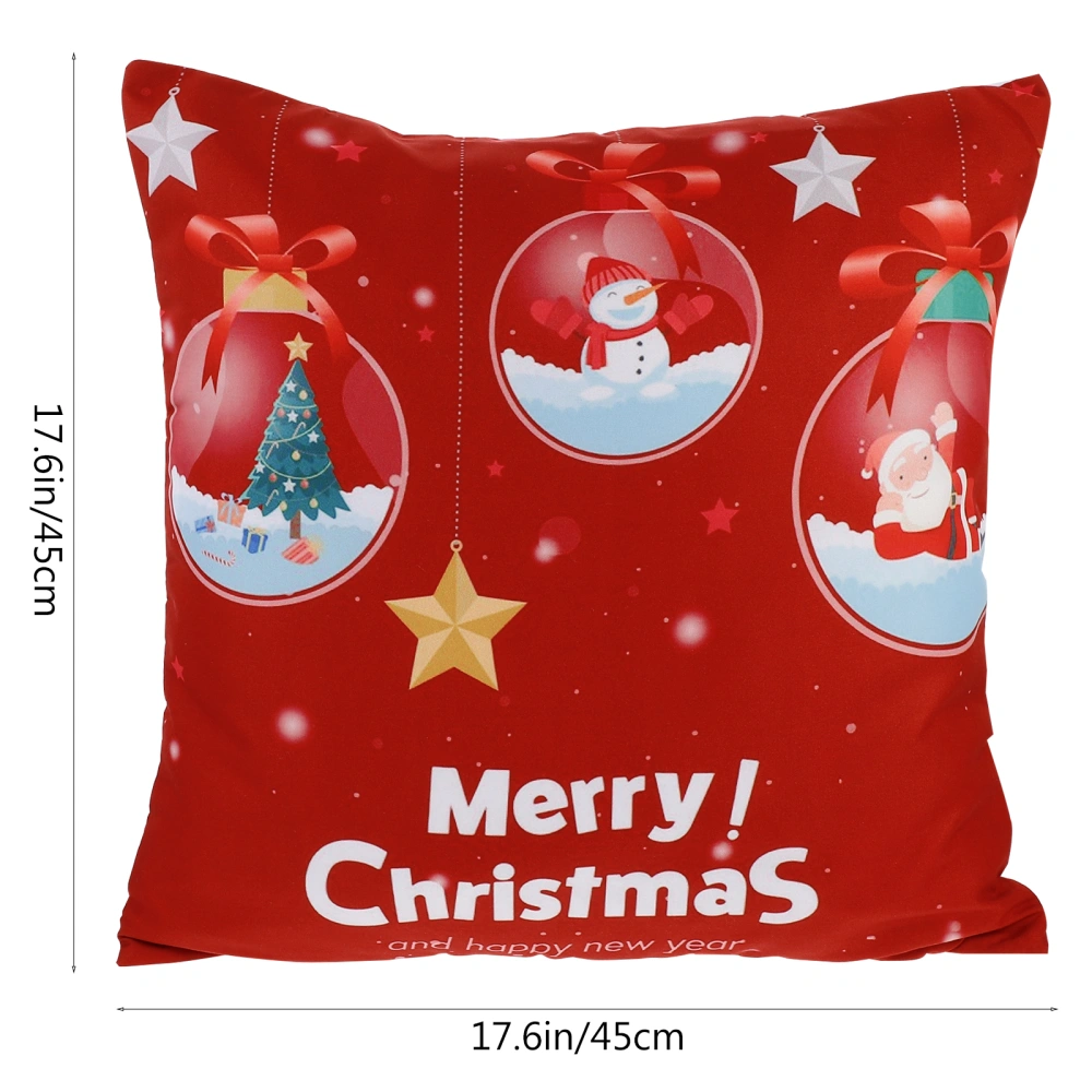 Throw Pillow Covers Decorative Christmas Pattern Square Cover Cushion Pillowcase