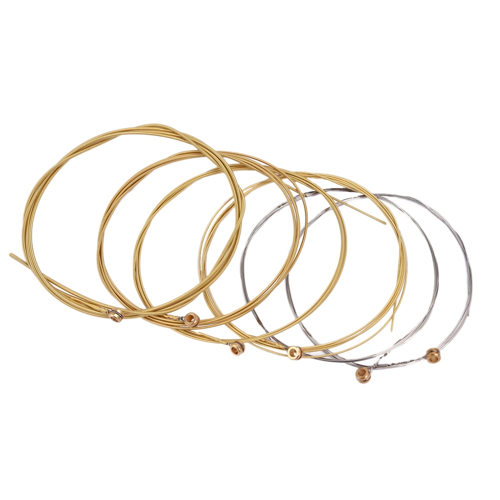 6 PCS/ Set Assorted Sizes Steel Guitar Strings for 6 String Folk Acoustic Guitar 0.3mm 0.41mm 0.61mm 0.81mm 1.71mm 1.35mm