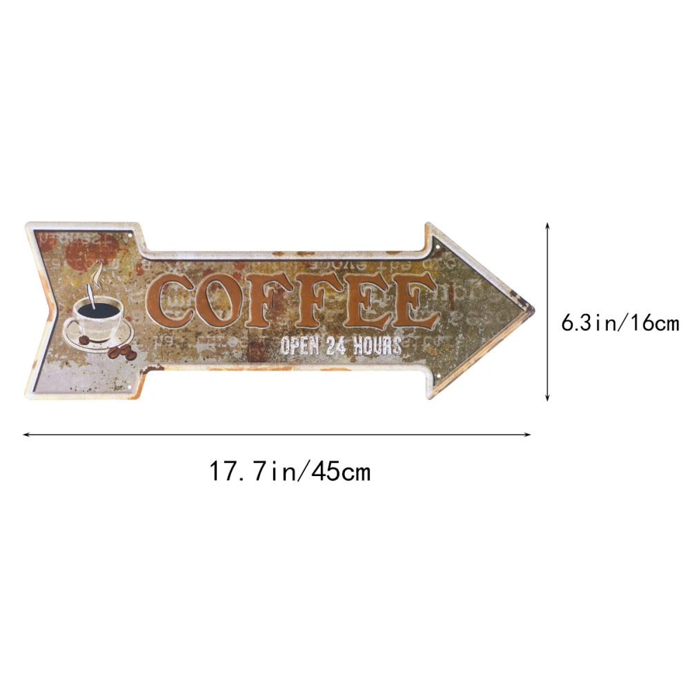 Creative Occident Retro Indicator Tag Iron Art Exit Nameplate for Supermarket Hotel Bar Decoration