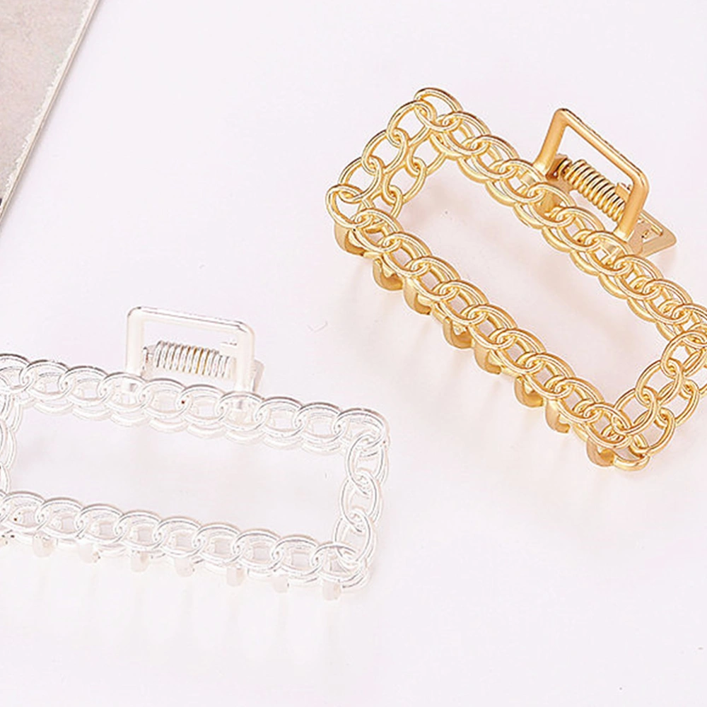 2pcs Simple Alloy Hair Clip Women Hair Clip Fashion Hair Claw Hair Accessory