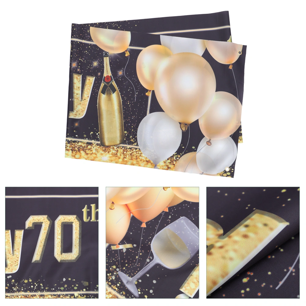 Happy Birthday Backdrop Banner Party Background Decorative Banner Photo Prop