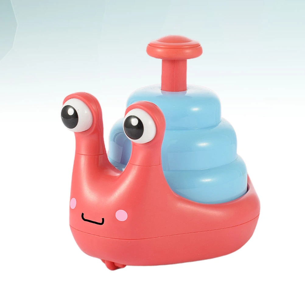 Snail Shaped Press Slide Toy Interesting Baby Educational Playthings Children Kids Toys for Home Shop (Watermelon Red)