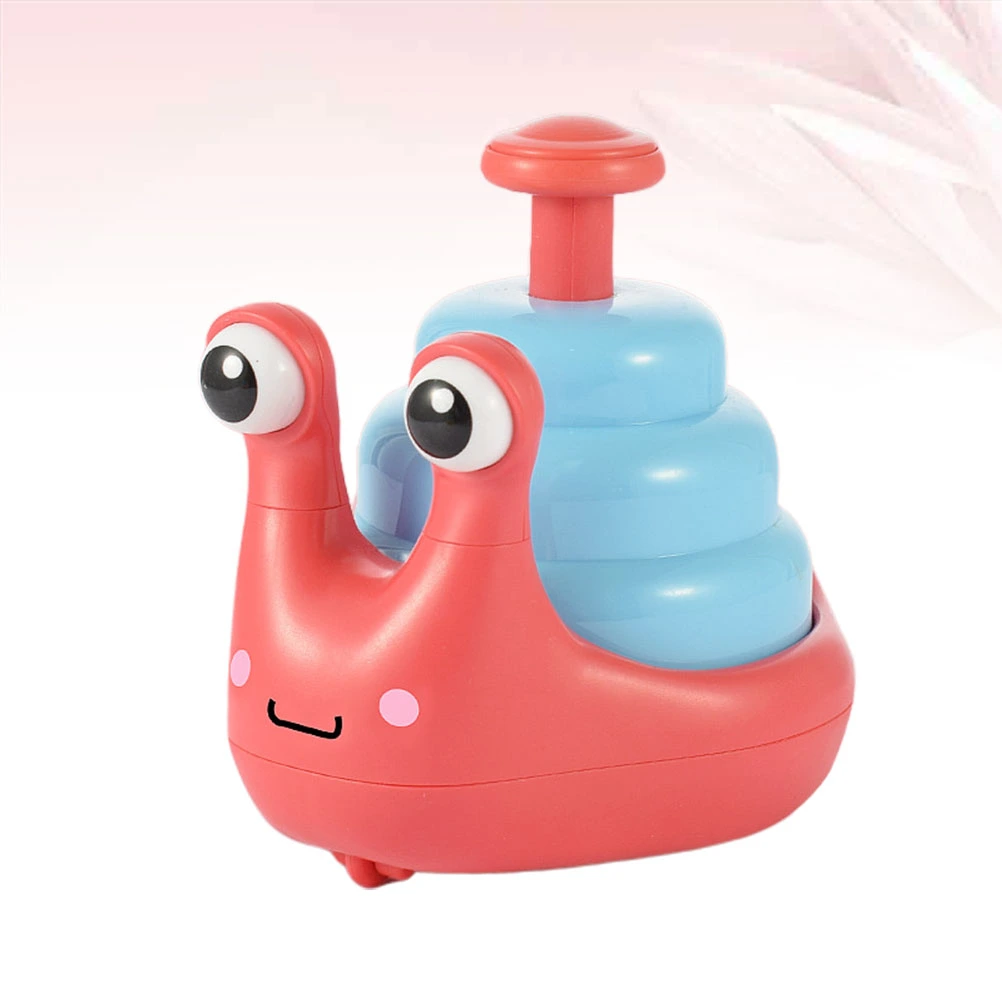 Snail Shaped Press Slide Toy Interesting Baby Educational Playthings Children Kids Toys for Home Shop (Watermelon Red)