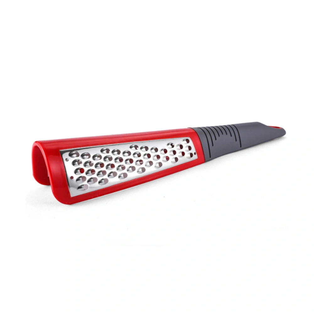 Stainless Steel Grater Handheld Garlic Cheese Slicer Double-Sided Hangable Multifunction Grater for Fruit Vegetable (Random Color)