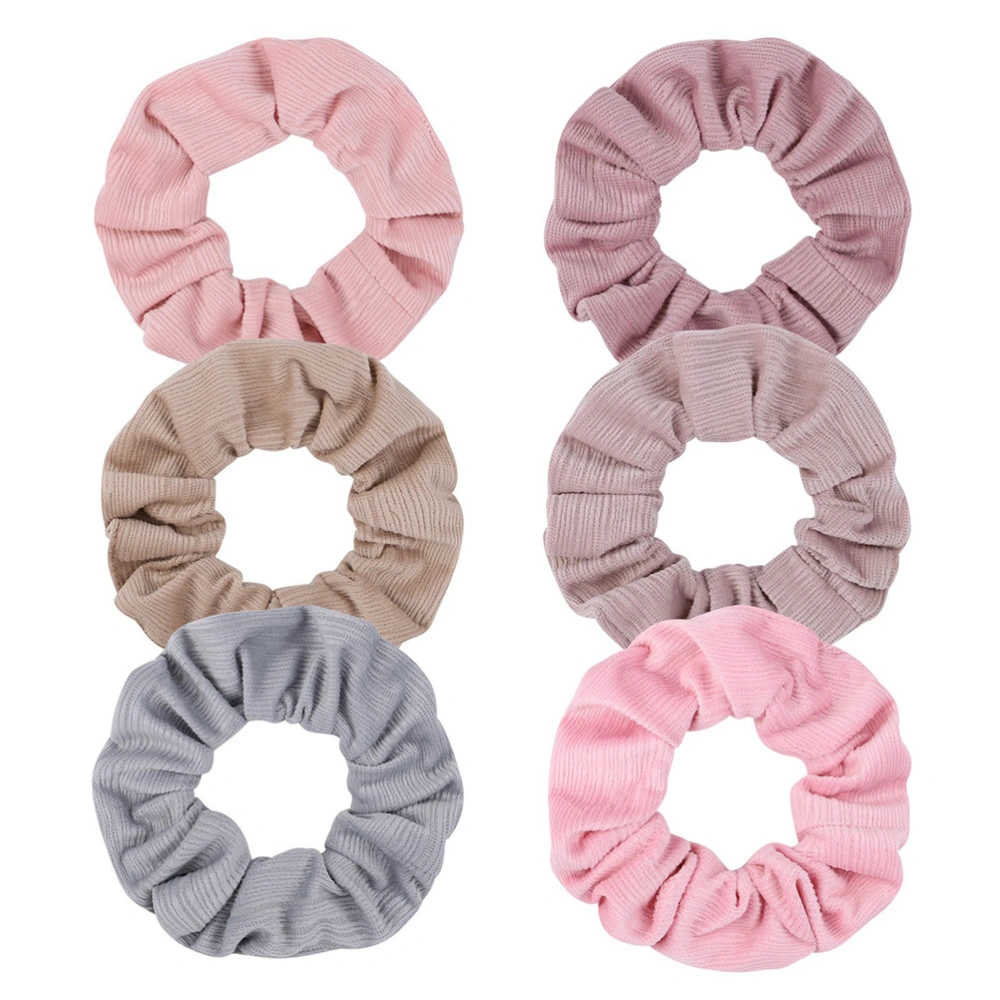 6pcs Hair Scrunchies Fashion Scrunchy Elastic Hair Bands Women Hair Ties Hair Accessories