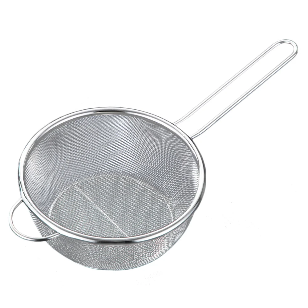 1Pc Kitchen Cooking Frying Strainer Skimmer Stainless Steel Skimmer Spoon