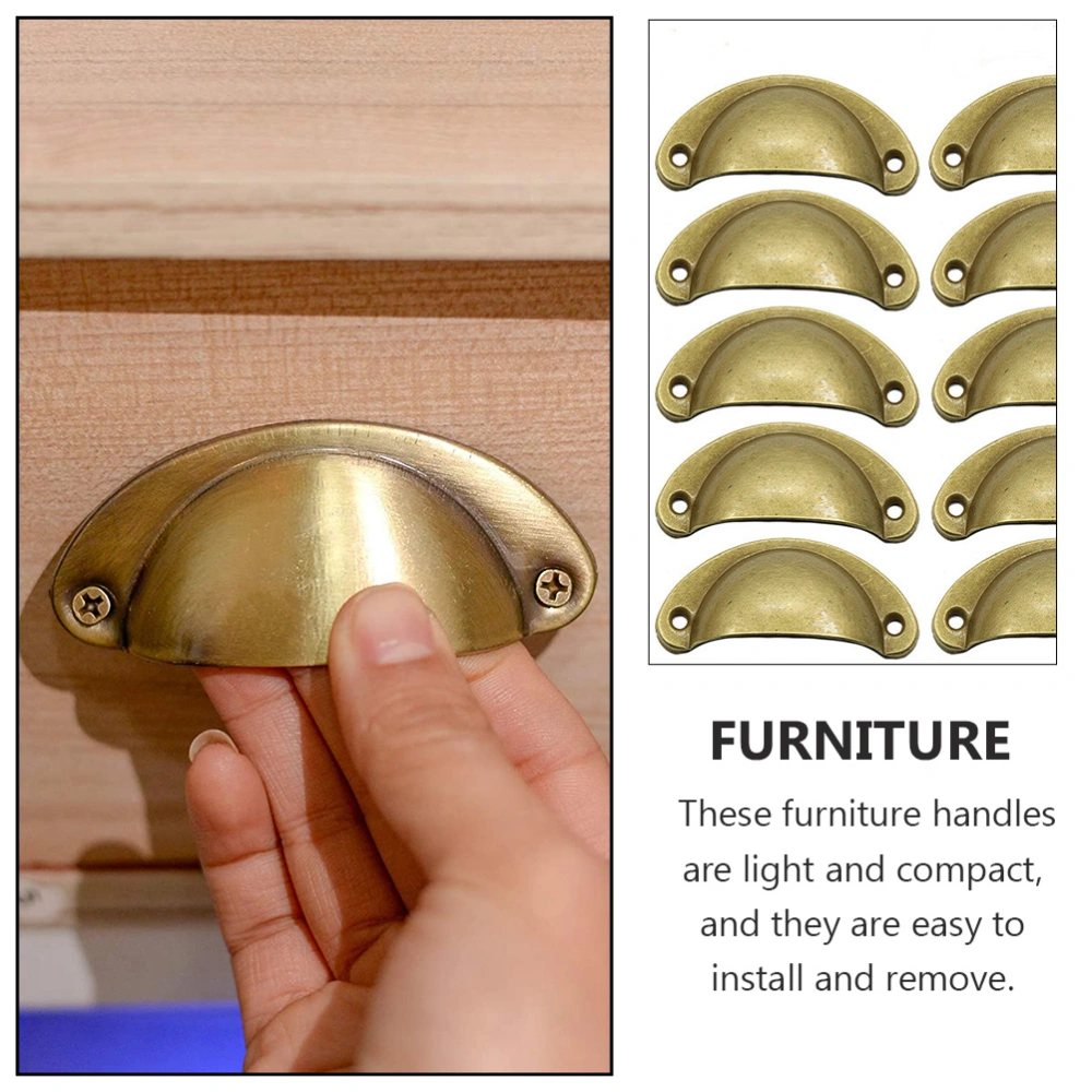 10 Pcs Practical Door Knobs Vintage Handle Furniture Cabinet Handle Drawer Knobs