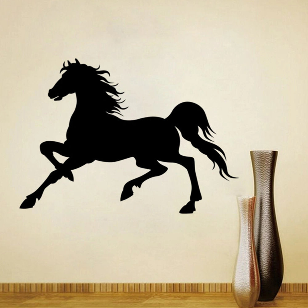 Black Horse Galloping Horse Wall Stickers Removable Decal Home Decor DIY Art Decoration