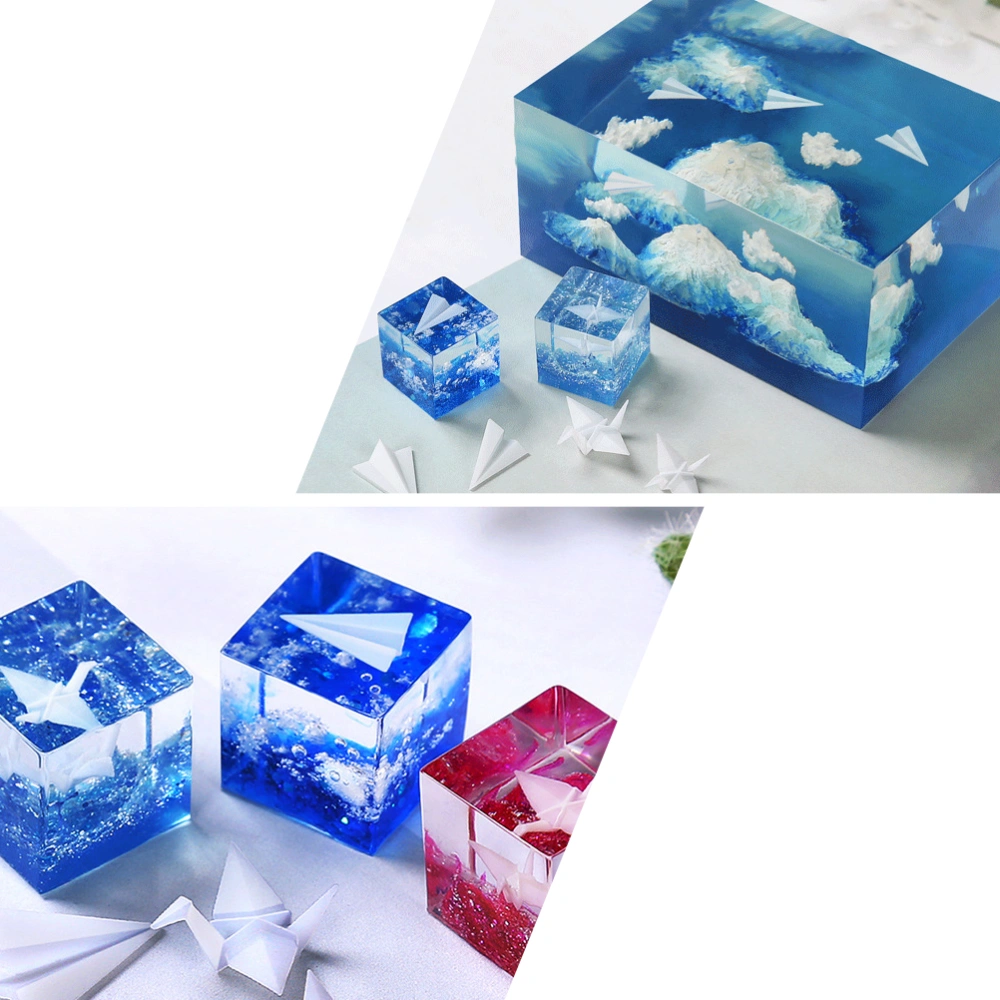 3pcs Epoxy DIY Starry Sky Landscape Sky Ocean Filler 3D Mini Model