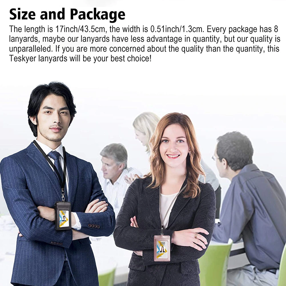 5pcs Badge Hanging Rope ID Cards Hanging Strap Portable Neck Hanging Strap