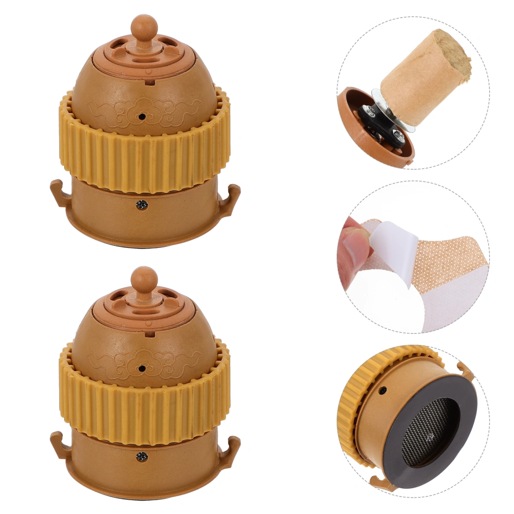 1 Set Moxibustion Pot Portable Guasha Pot Plastic Moxa Burner Body Care Tool