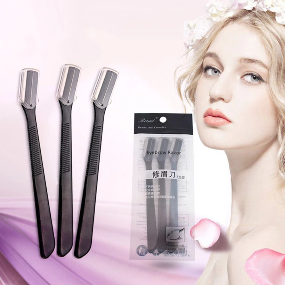12Pcs Safety Eyebrow Trimmers Multi-function Eyebrow Razors Simple Eyebrow Shaver Makeup Accessories