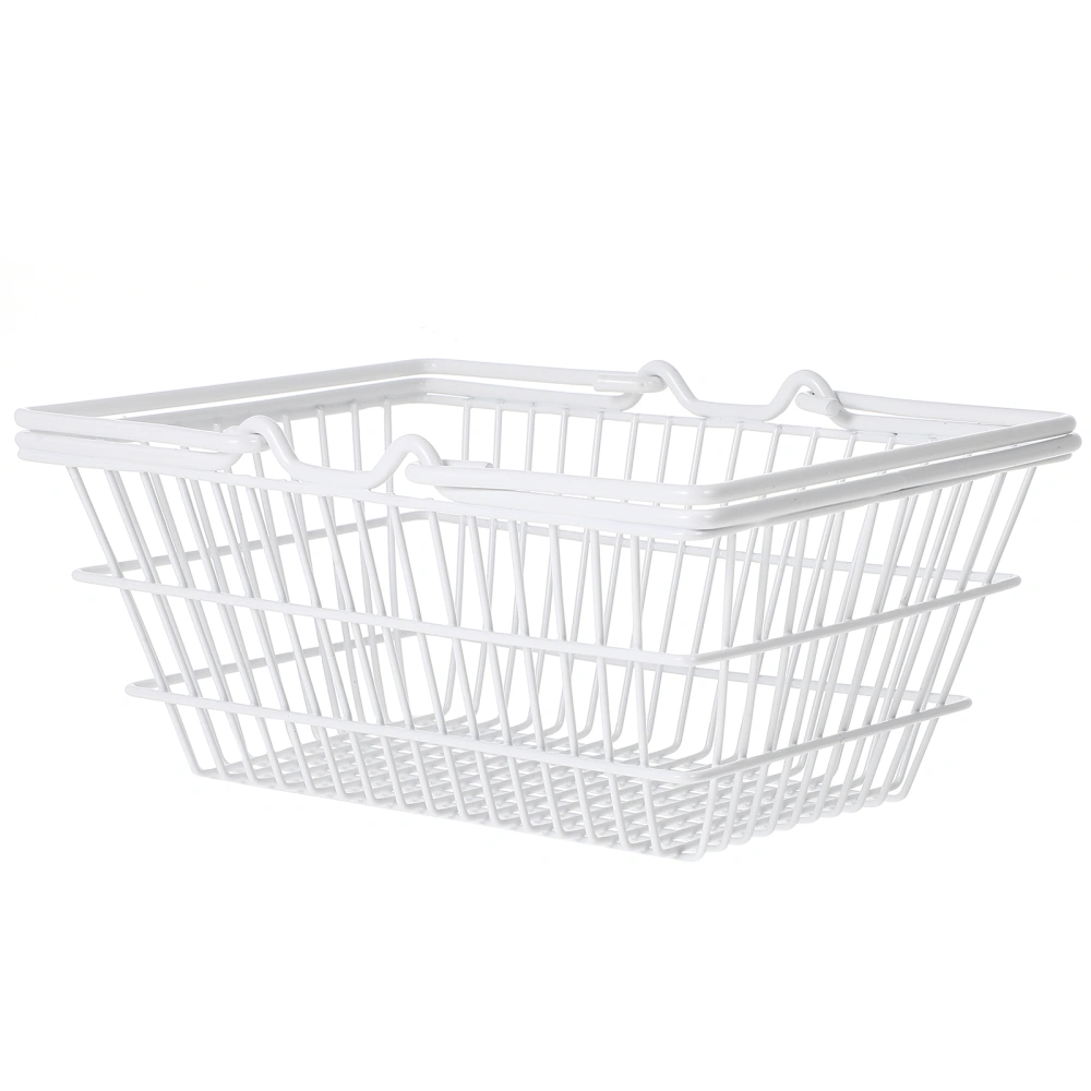 Household Handle Design Shopping Storage Basket Portable Handheld Shopping Basket