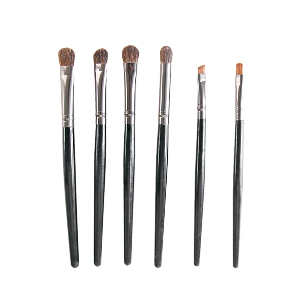 6Pcs Female Cosmetics Brushes Portable Makeup Brushes Eye Shadow Brushes